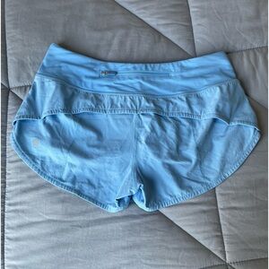 Light blue lululemon shorts
